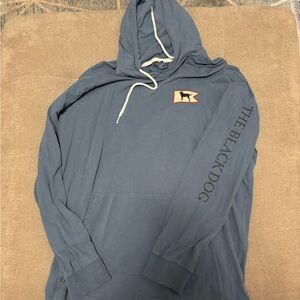 Never worn The Black Dog Men's Blue lightweight Hoodie